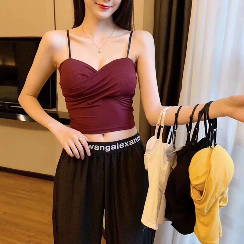 Women Camisoles Wireless Seamless Padded Solid Tank Top Beauty Back Sexy Bottoming Vest Y7, Yellow
Women Camisoles Wireless Seamless Padded Solid Tank Top Beauty Back Sexy Bottoming Vest Y7, Yellow