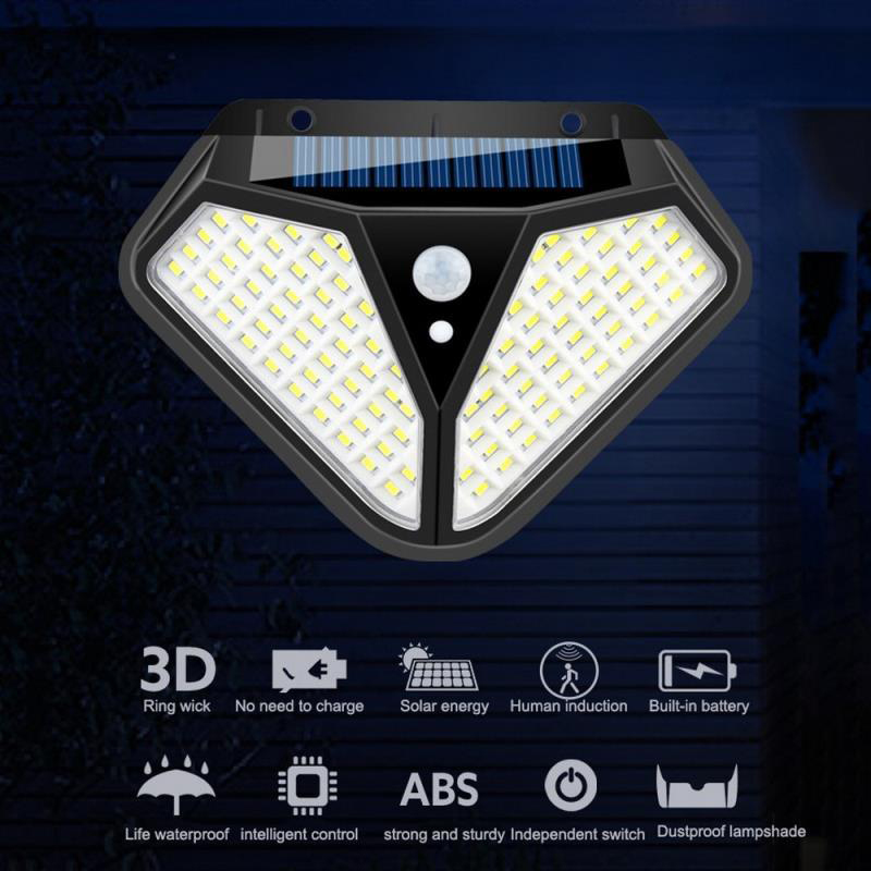 Solar Flood Lights Motion Sensor Wall Light Outdoor Waterproof Yard Security Lamp LED Solar Light for Outdoor Garden Street Patio