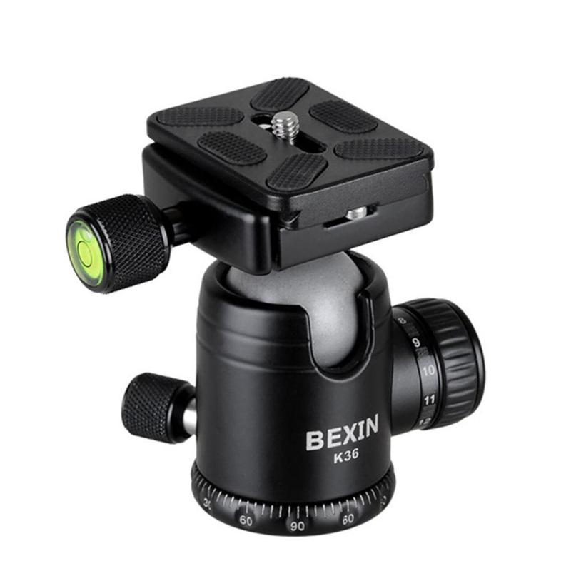 K36 36mm 360 Horizontal Rotation Panoramic Tripod Ball Head Heavy Duty Loading 20Kg With Quick Releae Plate
K36 36mm 360 Horizontal Rotation Panoramic Tripod Ball Head Heavy Duty Loading 20Kg With Quick Releae Plate