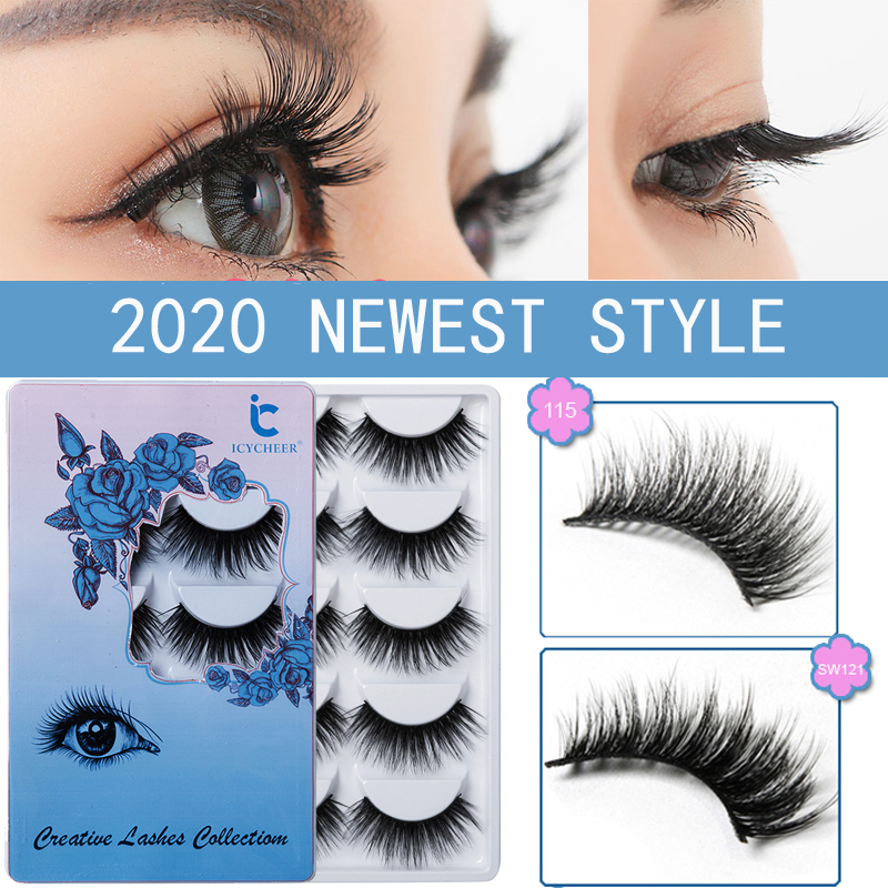 2020 Newest Style 5Pairs 3D Mink Hair False Eyelashes Natural Thick Long Eye Lashes Wispy Makeup Beauty Extension Tools
2020 Newest Style 5Pairs 3D Mink Hair False Eyelashes Natural Thick Long Eye Lashes Wispy Makeup Beauty Extension Tools