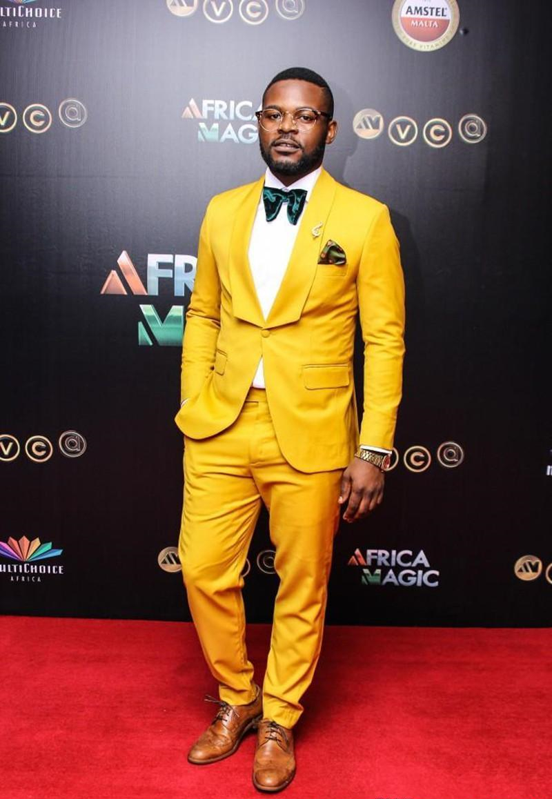 latest yellow groom tuxedos shawl lapel men wedding tuxedo mens jacket blazer party suit custom made jacketpants