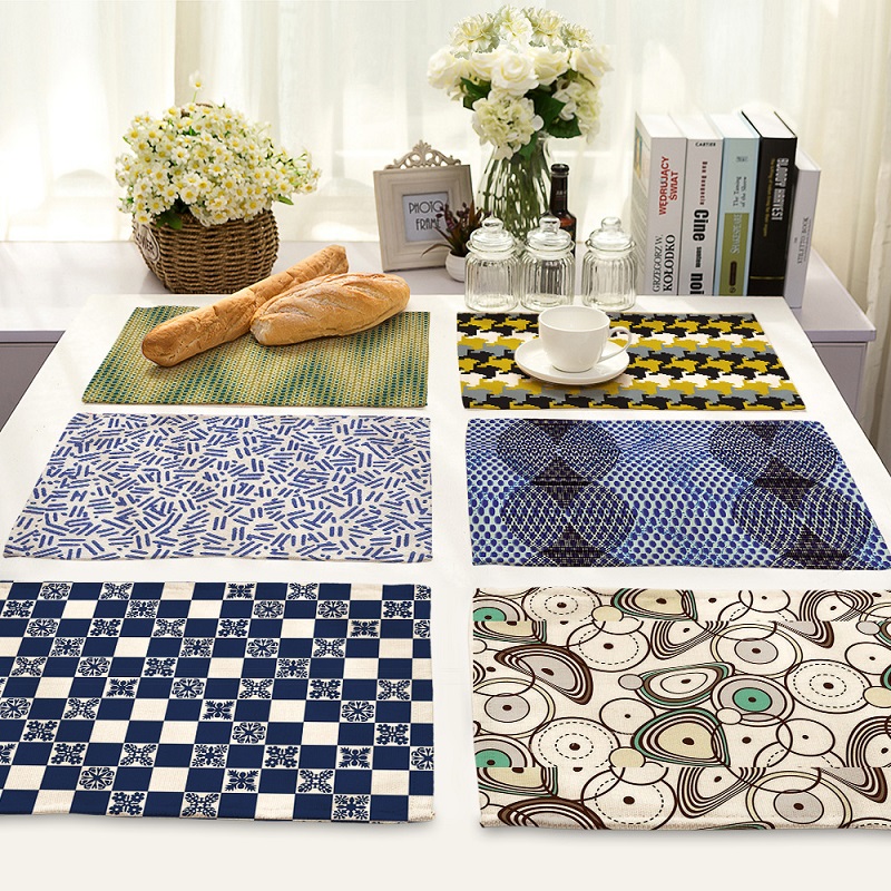 Artistic Abstract Geometric Mandala Life 4 pieces Set Kitchen Table Mats Cotton Linen Table Napkin Pattern Decorative Placemats
Artistic Abstract Geometric Mandala Life 4 pieces Set Kitchen Table Mats Cotton Linen Table Napkin Pattern Decorative Placemats