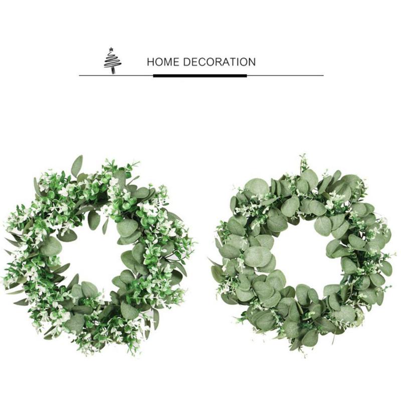 Double Color Eucalyptus Garland Green Plant Decoration Round Artificial Flower Wreath Door Living Room Decor
Double Color Eucalyptus Garland Green Plant Decoration Round Artificial Flower Wreath Door Living Room Decor