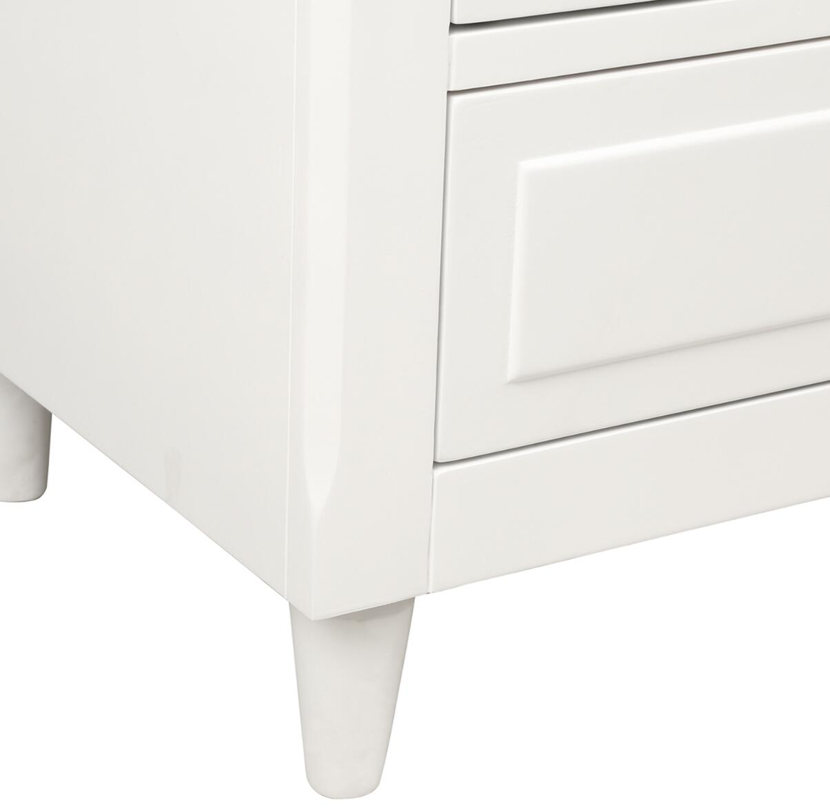 US STOCK FAST Shipping U_STYLE 3-Drawer Nightstand Storage soild Wood Cabinet nightands morden Bedroom Furniture WF193010AAK