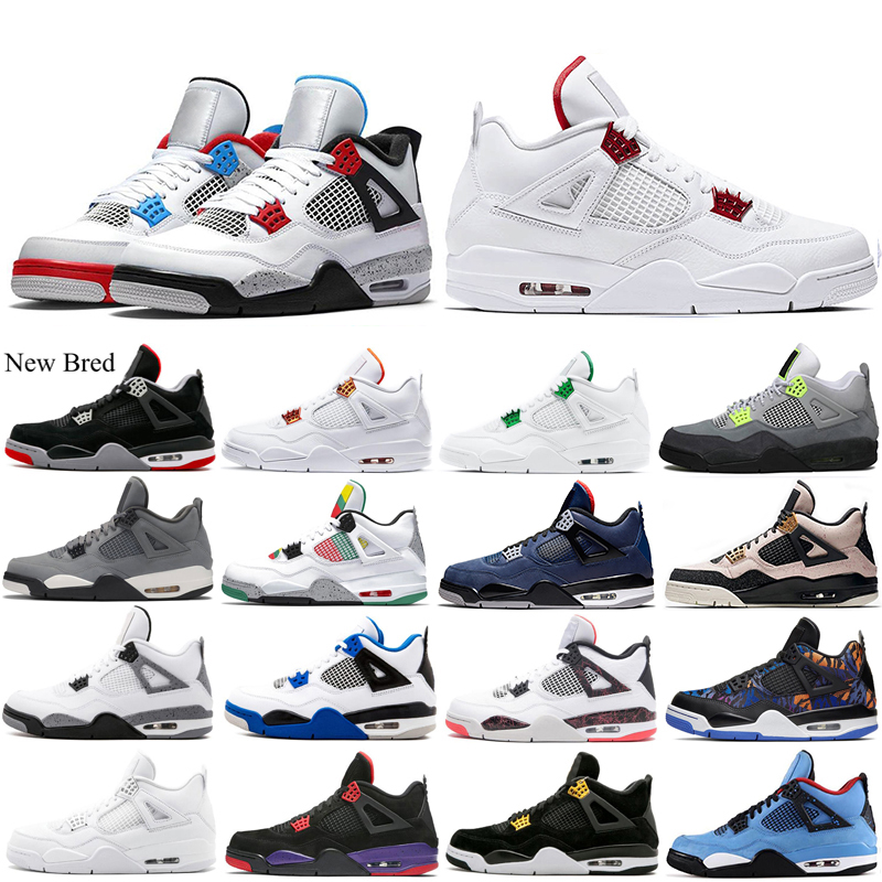 4 4s Men basketball shoes Bred Red Metallic what the Neon cavs court purple Black-cat Raptors mens trainers Sport Sneakers 7-13
4 4s Men basketball shoes Bred Red Metallic what the Neon cavs court purple Black-cat Raptors mens trainers Sport Sneakers 7-13