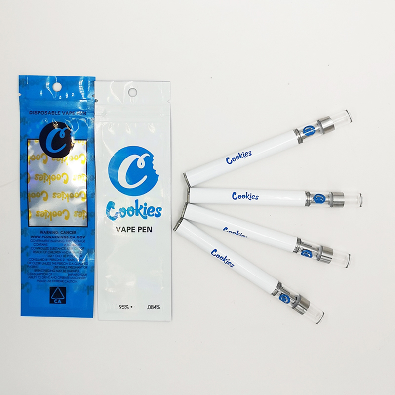 Disposable Vape Cookies Vape Cartridges E cigs Vaporizers 280mAh Batteries Glass Tip Ceramic Coil Thick Oil 0.5ml Atomizers Packaging Bags
Disposable Vape Cookies Vape Cartridges E cigs Vaporizers 280mAh Batteries Glass Tip Ceramic Coil Thick Oil 0.5ml Atomizers Packaging Bags