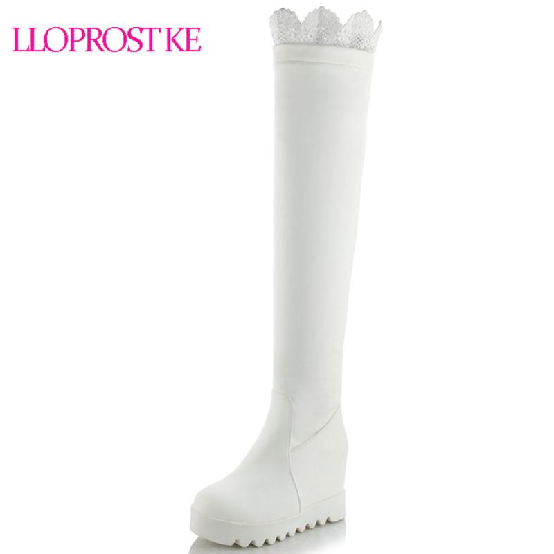 Lloprost ke Plus Size 33-43 Women High Platform Boots Lace Warm Fur Thick Bottoms Shoes Women Fashion Over Knee High Boots D784, Pu black
Lloprost ke Plus Size 33-43 Women High Platform Boots Lace Warm Fur Thick Bottoms Shoes Women Fashion Over Knee High Boots D784, Pu black