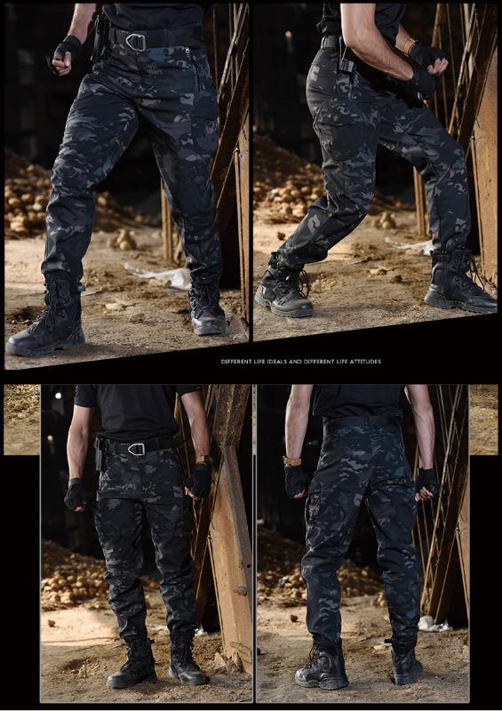 Hiking Aiesoft Trousers Tactical Pants Men Outdoor Sports Plus Size Waterproof Outdoor Pants Camping Climb Run Trousers