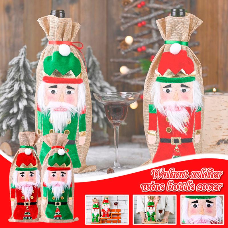35# Christmas Ornament Walnut Soldier Wine Bottle Set Red Wine Bottle Decoration Santa Snowman Party Ornament Decor Table
35# Christmas Ornament Walnut Soldier Wine Bottle Set Red Wine Bottle Decoration Santa Snowman Party Ornament Decor Table