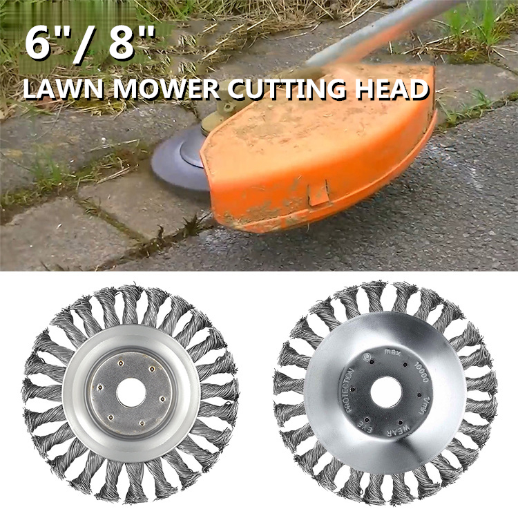 8 inch Steel Wire Grass Trimmer Head Lawn Mower Twisted Wire Wheel Weeding Trimmer Brush Cutter Garden Lawn Supplies Power Tool
8 inch Steel Wire Grass Trimmer Head Lawn Mower Twisted Wire Wheel Weeding Trimmer Brush Cutter Garden Lawn Supplies Power Tool