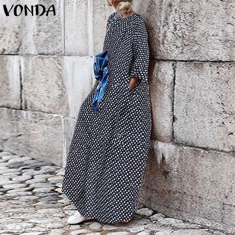 VONDA Fashion 2020 Women Maxi Dress Plus Size Vestidos Flare Sleeve Sexy Bohemian Sundress Party Dresses Elegant Robe Femme 5XL, Black
VONDA Fashion 2020 Women Maxi Dress Plus Size Vestidos Flare Sleeve Sexy Bohemian Sundress Party Dresses Elegant Robe Femme 5XL, Black