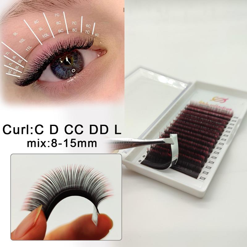 16Rows 2tone Color Ombre Purple C D CC DD L-0.07 7-15mm Dual Color Purple Volum Lash extension For Makeup Party Girl drop ship
16Rows 2tone Color Ombre Purple C D CC DD L-0.07 7-15mm Dual Color Purple Volum Lash extension For Makeup Party Girl drop ship