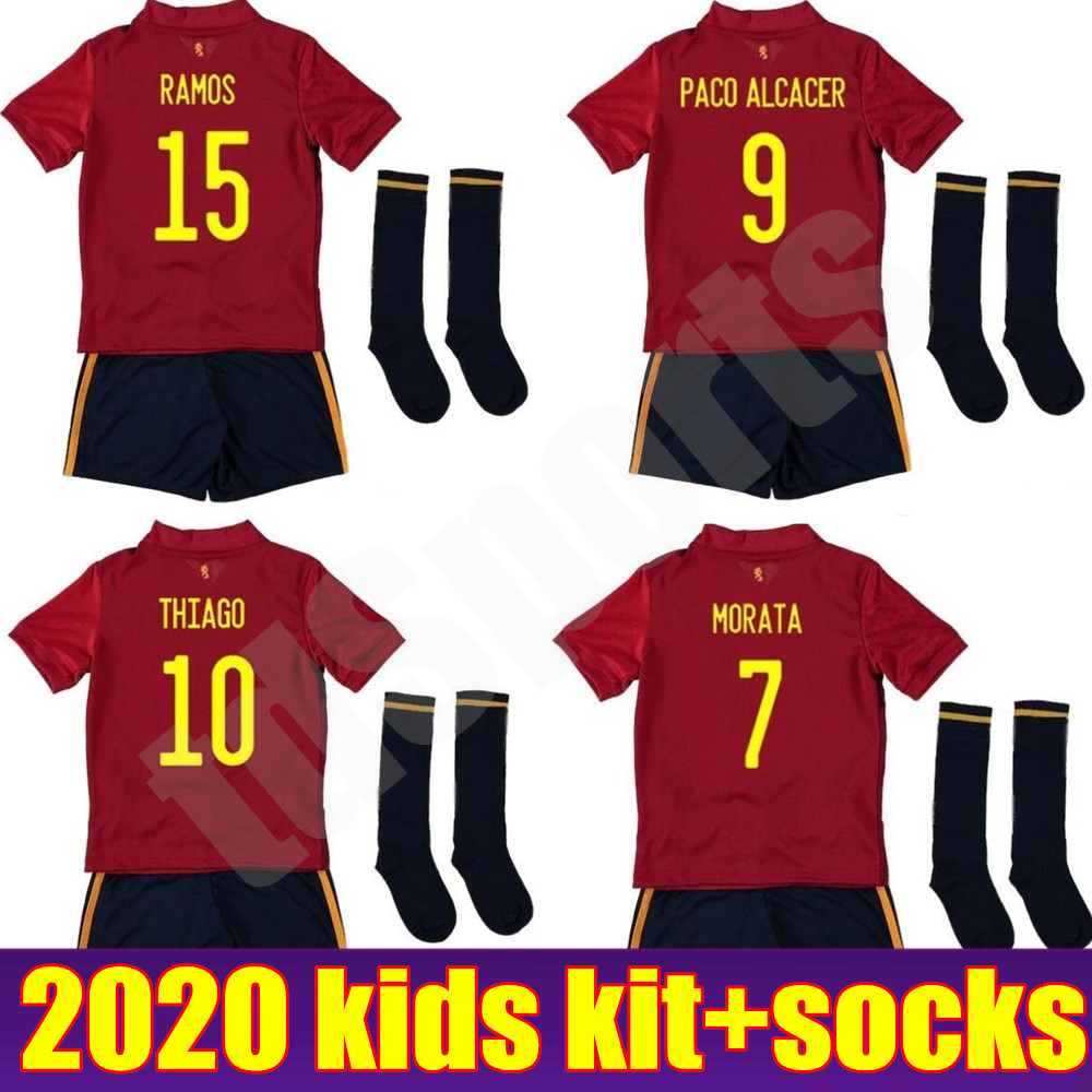 2020 Spain Soccer Jerseys kids kit youth ISCO DIEGO COSTA Home Away Jerseys RAMOS ASENSIO PIQUE Football Shirts Camisetas de fútbol Uniforms, Home+socks
2020 Spain Soccer Jerseys kids kit youth ISCO DIEGO COSTA Home Away Jerseys RAMOS ASENSIO PIQUE Football Shirts Camisetas de fútbol Uniforms, Home+socks