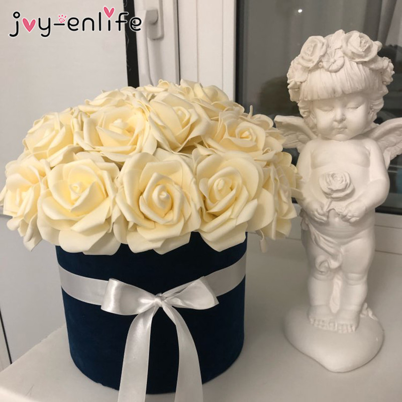 25ps wedding decoration Colorful Artificial PE Foam Rose Flowers for wedding Bride Bouquet Party Home decor Valentine's Day gift, White
25ps wedding decoration Colorful Artificial PE Foam Rose Flowers for wedding Bride Bouquet Party Home decor Valentine's Day gift, White