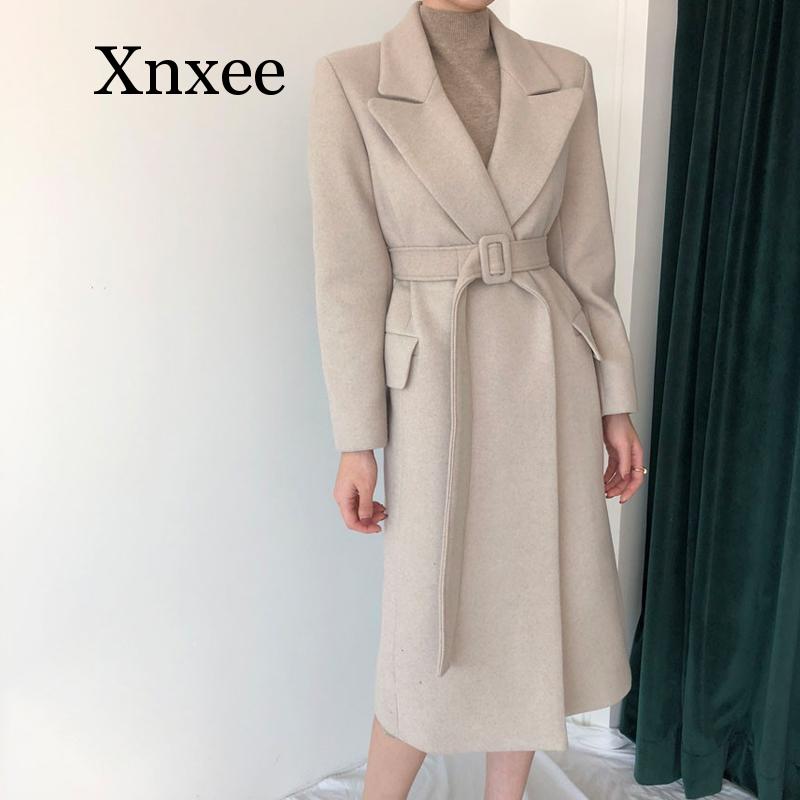 Woman Coats Winter Wool Long Coat With belt Office Lady Fashion lace Up Coats Outerwear, Beige
Woman Coats Winter Wool Long Coat With belt Office Lady Fashion lace Up Coats Outerwear, Beige