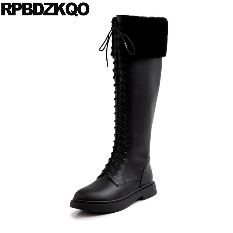 block black brand women winter boots genuine leather 2020 chunky long custom tall high quality round toe shoes knee fur lace up
block black brand women winter boots genuine leather 2020 chunky long custom tall high quality round toe shoes knee fur lace up
