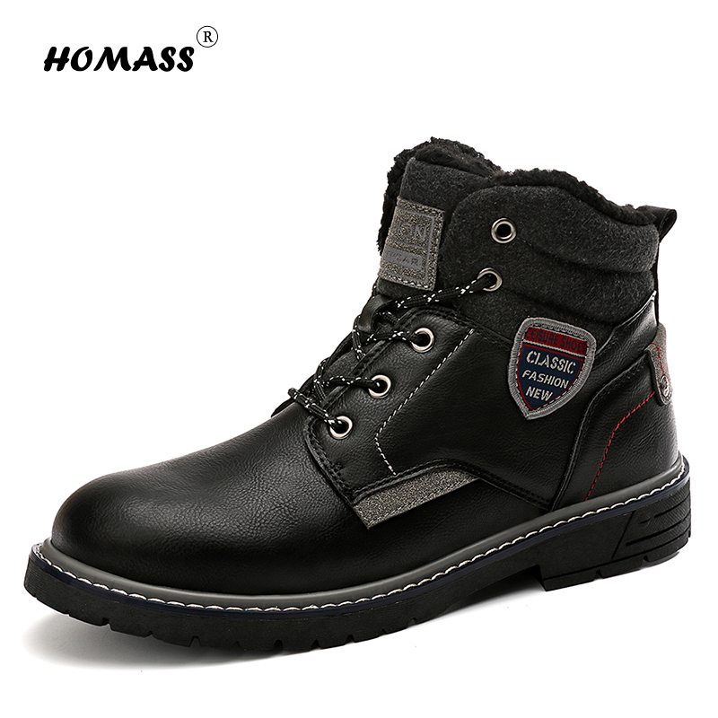winter Boots Men Boots Leather Ankle Lace up Plush Outdoor Fur work Light fashion Moto Black
winter Boots Men Boots Leather Ankle Lace up Plush Outdoor Fur work Light fashion Moto Black