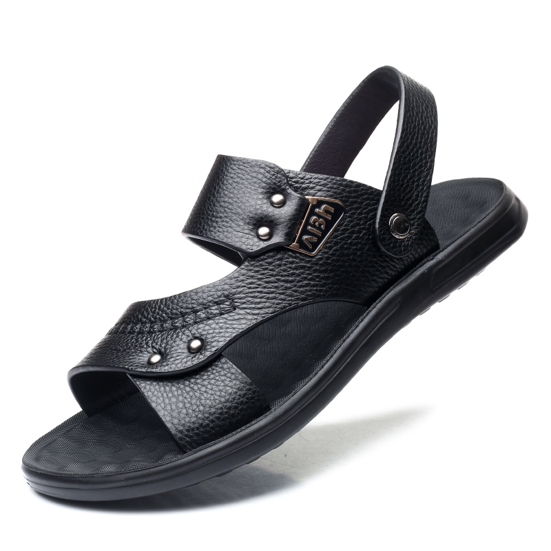 Sandals Men's 2020 New Summer Soft Bottom Sandals Wild Casual Slippers Middle-aged Father Beach Shoes Men, 82982 black 
Sandals Men's 2020 New Summer Soft Bottom Sandals Wild Casual Slippers Middle-aged Father Beach Shoes Men, 82982 black