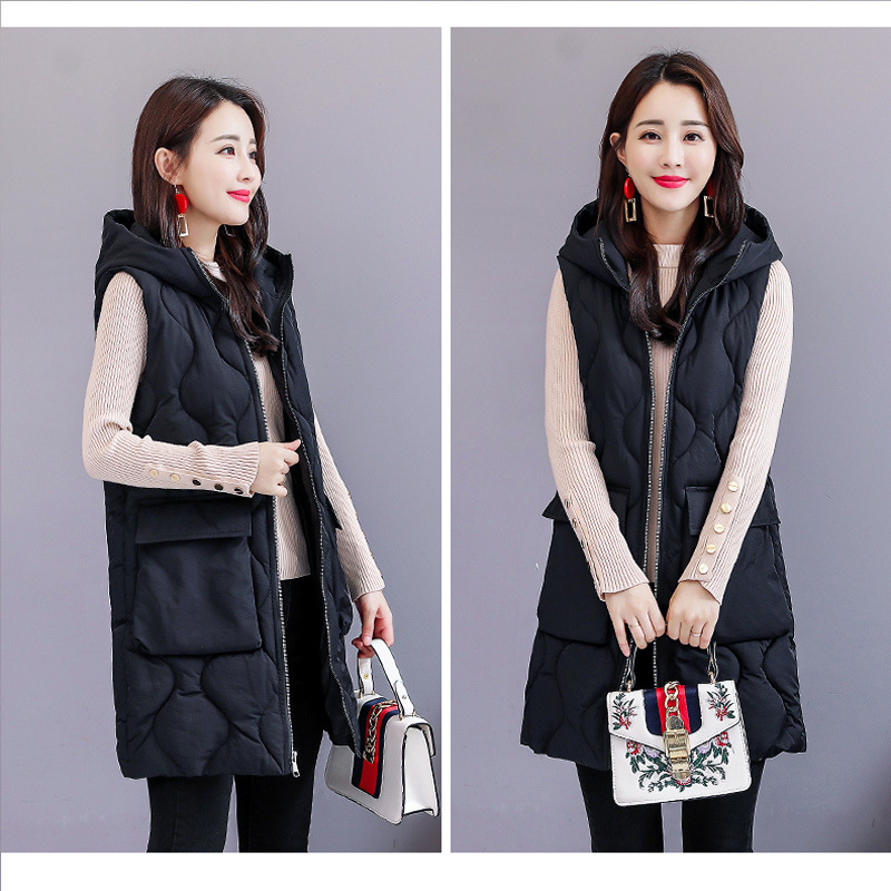 Fashion Korean Women's Sleeveless Jacket Plus Size Outer Wear Women's Long Vest Female Winter Parkas Chalecos Mujer Zjt117, Black
Fashion Korean Women's Sleeveless Jacket Plus Size Outer Wear Women's Long Vest Female Winter Parkas Chalecos Mujer Zjt117, Black