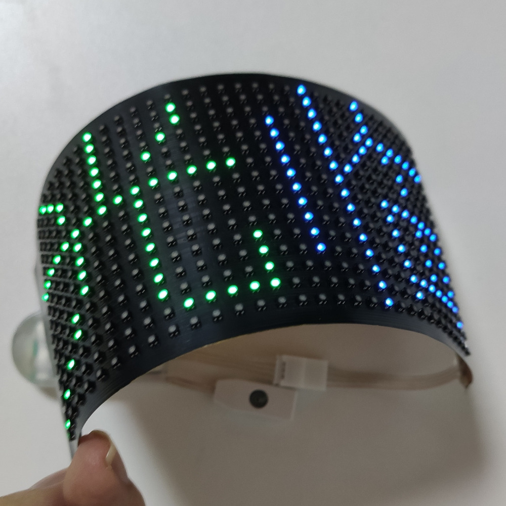 RGB 7color Bluetooth Programmable Flashing Animation Scrolling Text LED Face Masks for Bar DJ Party with USB Battery Luminous Mas