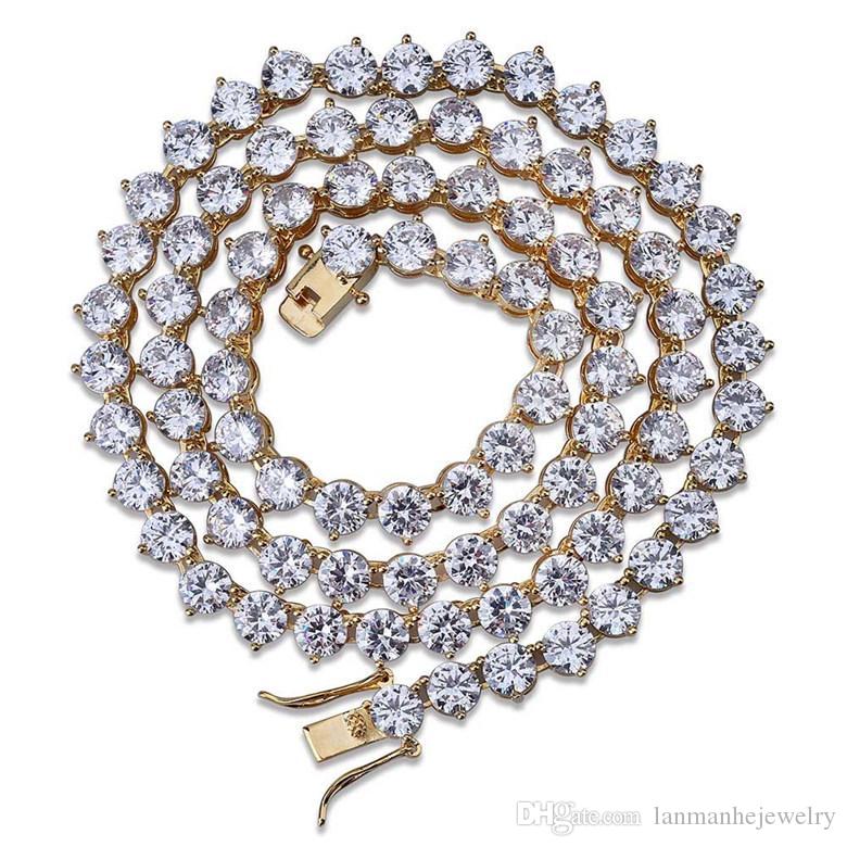 Tennis Necklace Jewelry 2019 Luxury High Quality Bling Cubic Zirconia Tennis Chain Necklace Exquisite 18K Gold Plated Hip Hop Necklace LN112 
Tennis Necklace Jewelry 2019 Luxury High Quality Bling Cubic Zirconia Tennis Chain Necklace Exquisite 18K Gold Plated Hip Hop Necklace LN112