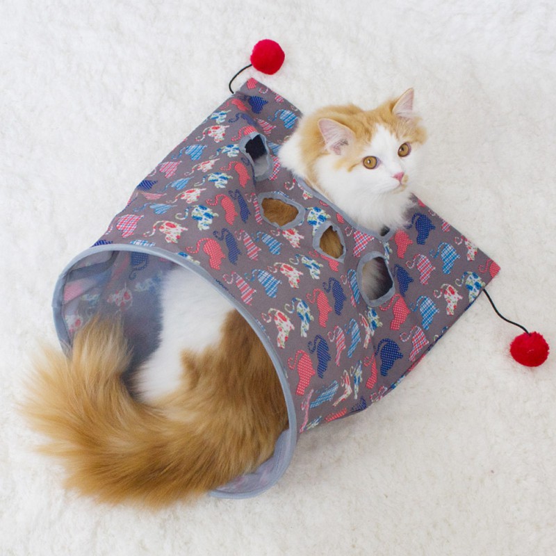 Pet Cat Toy Tunnel Rolling Holes Play Tent Sound Paper Toy With Three Plush Balls With Catnip Inside To Attract Pets Supplies
Pet Cat Toy Tunnel Rolling Holes Play Tent Sound Paper Toy With Three Plush Balls With Catnip Inside To Attract Pets Supplies