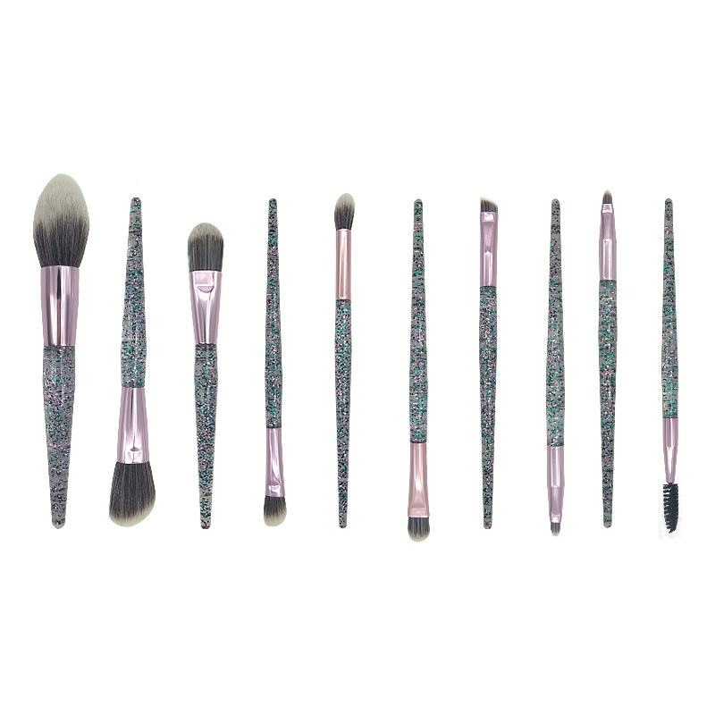 New fashion colorful hybrid portable travel crystal makeup brush loose powder brush highlight blush set makeup tool
New fashion colorful hybrid portable travel crystal makeup brush loose powder brush highlight blush set makeup tool