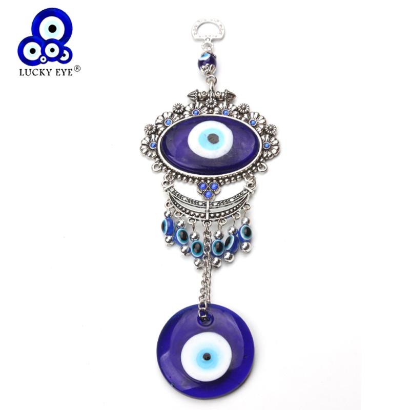 LUCKY EYE Tassel Turkish Evil Eye Pendant Wall Hanging Silver Color Keychain Decorations for Car Office Home Living Room EY1362
LUCKY EYE Tassel Turkish Evil Eye Pendant Wall Hanging Silver Color Keychain Decorations for Car Office Home Living Room EY1362