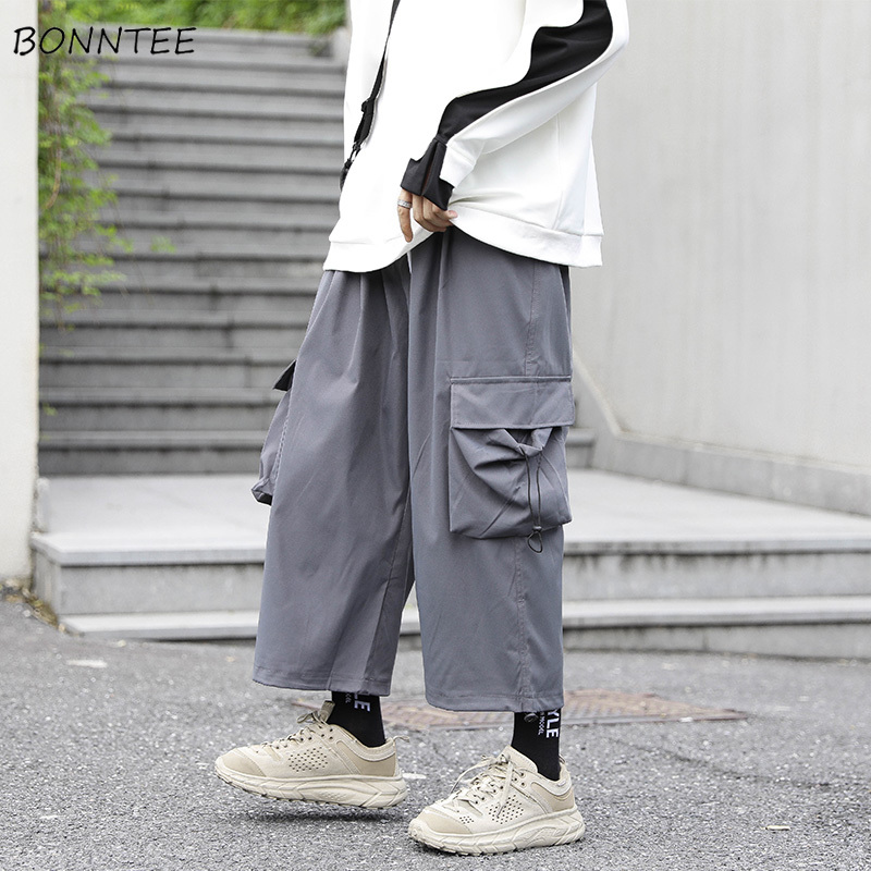 Casual Pants Men Wide Leg Pocket Elastic Waist Solid Mens Loose Chic Hip Hop Streetwear Harajuku All-match Simple Fashion Ins, Black
Casual Pants Men Wide Leg Pocket Elastic Waist Solid Mens Loose Chic Hip Hop Streetwear Harajuku All-match Simple Fashion Ins, Black