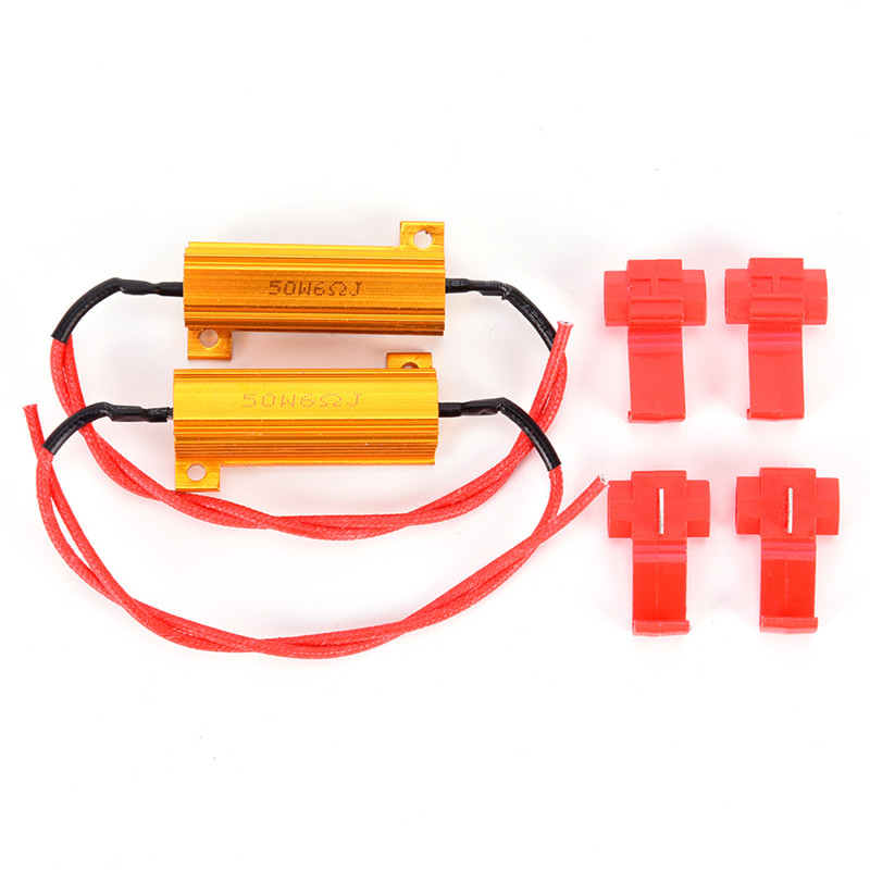 KAFOLEE Leites Hot Sale 50W 6ohm Load Resistors Fix LED Bulb Fast Hyper Flash Turn Signal Blink Error Code for 1157 3157 7443
KAFOLEE Leites Hot Sale 50W 6ohm Load Resistors Fix LED Bulb Fast Hyper Flash Turn Signal Blink Error Code for 1157 3157 7443