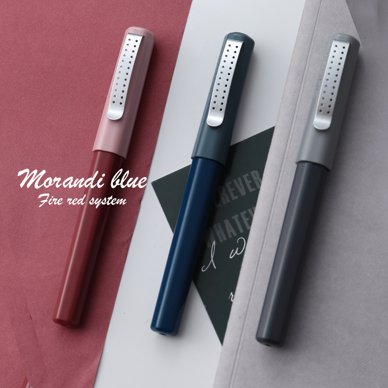 Jinhao Morandi Blue Fountain Pen Vintage Color 0.38mm EF Tip Fine Writing Ink Pens Office Business School Calligraphy Gift A6126, Red
Jinhao Morandi Blue Fountain Pen Vintage Color 0.38mm EF Tip Fine Writing Ink Pens Office Business School Calligraphy Gift A6126, Red
