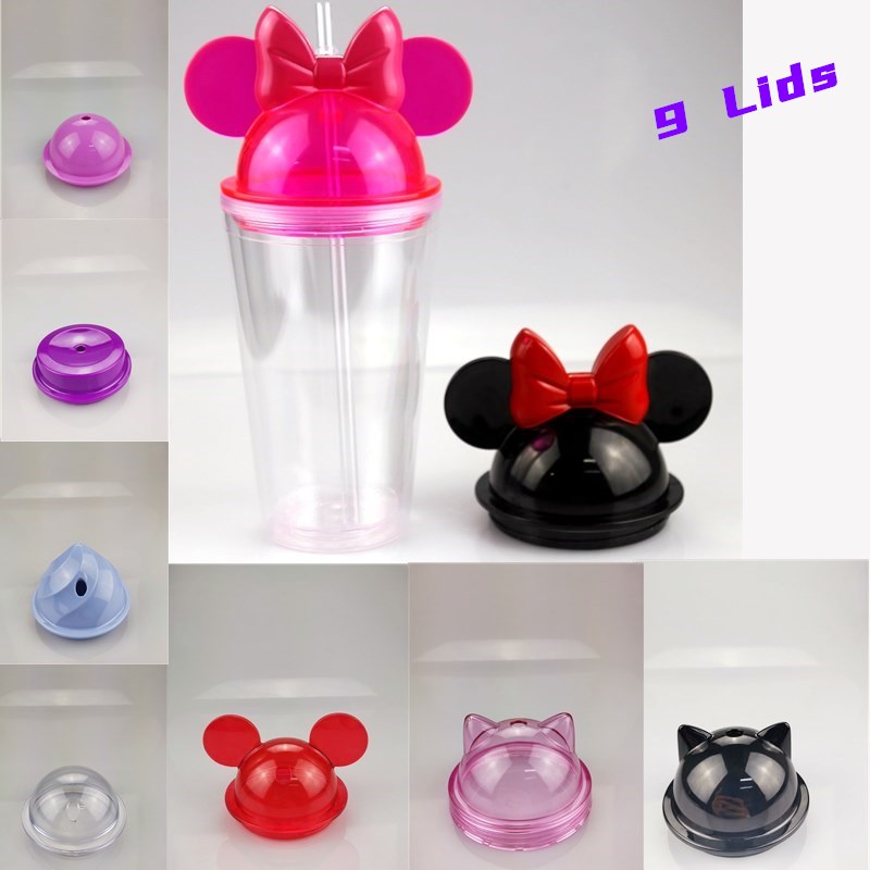 Sea 9 Suitable Lids 15oz Clear Mouse Ear Tumblers with Straw 450ml Mouse Ears Mug Acrylic Plastic Water Bottles Portable Cute Child Cups
Sea 9 Suitable Lids 15oz Clear Mouse Ear Tumblers with Straw 450ml Mouse Ears Mug Acrylic Plastic Water Bottles Portable Cute Child Cups