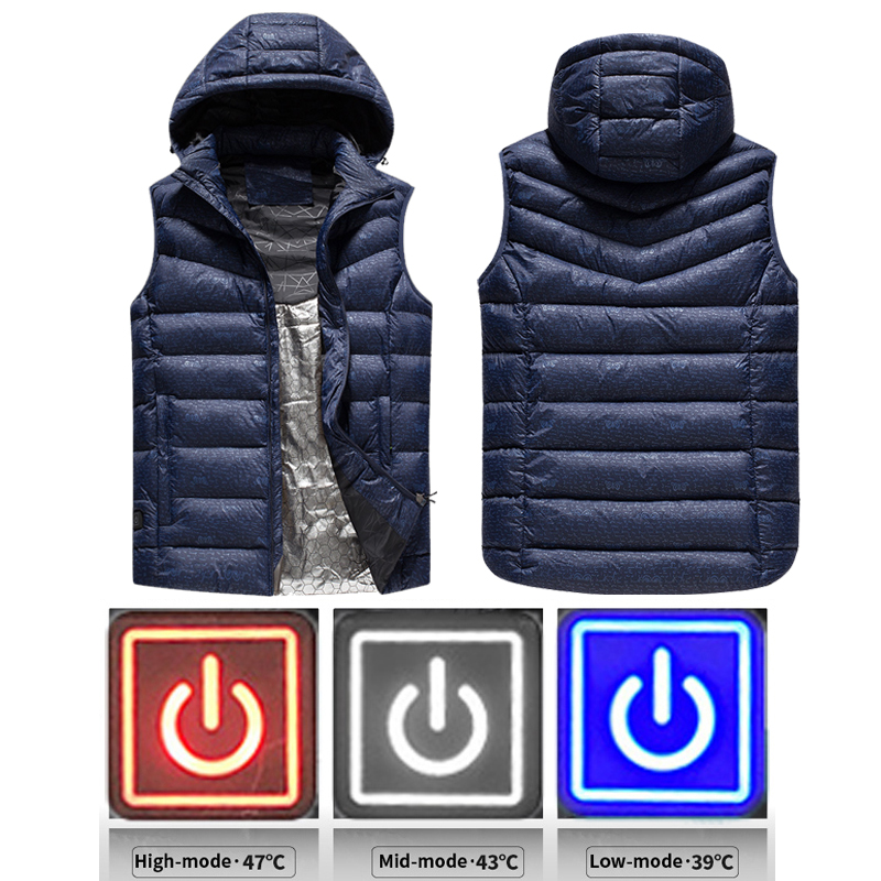 New Infrared USB Heater Vest Electric Heated Jacket Winter Heating Clothes Men Thermal Outdoor Sleeveless Vest Hiking Climbing, Black
New Infrared USB Heater Vest Electric Heated Jacket Winter Heating Clothes Men Thermal Outdoor Sleeveless Vest Hiking Climbing, Black