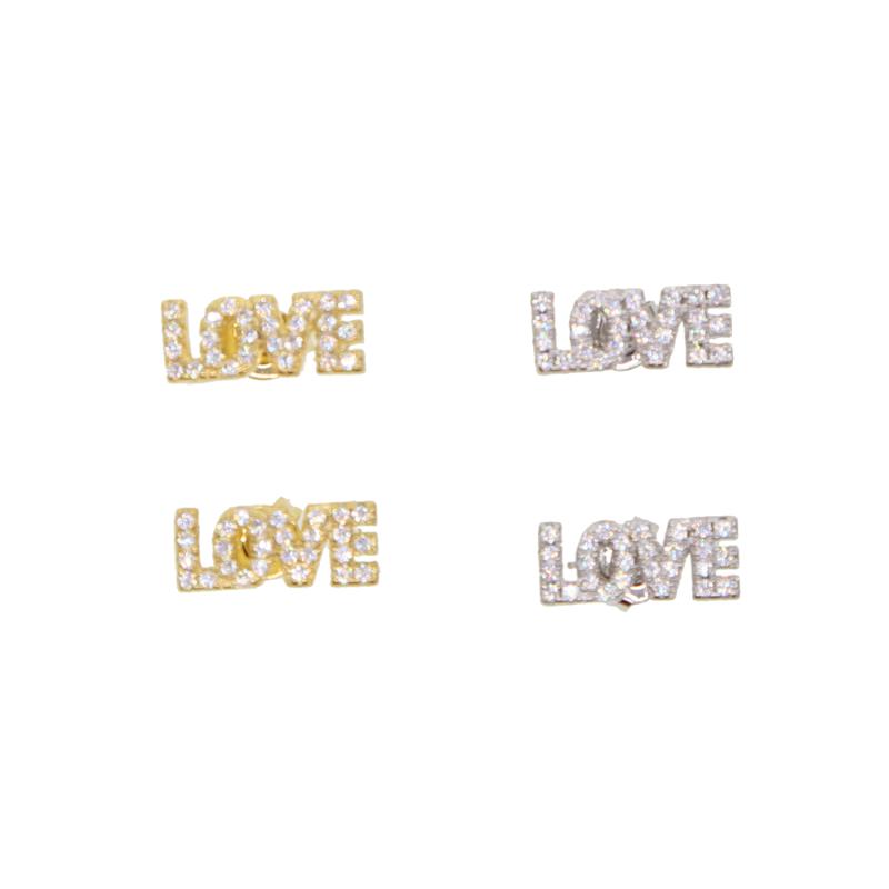 Stud + Cubic Zirconia Cz Love Letter Earring Valentine's Lover Girlfriend Gift Jewelry Lovely Earrings
Stud + Cubic Zirconia Cz Love Letter Earring Valentine's Lover Girlfriend Gift Jewelry Lovely Earrings