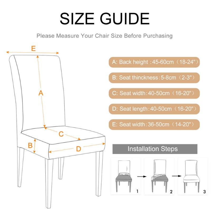 Europe Floral 3D Fabric Jacquard Stretch Elastic Chair Covers Spandex For Wedding Dining Room Office Banquet 1/2/4/6 Pcs