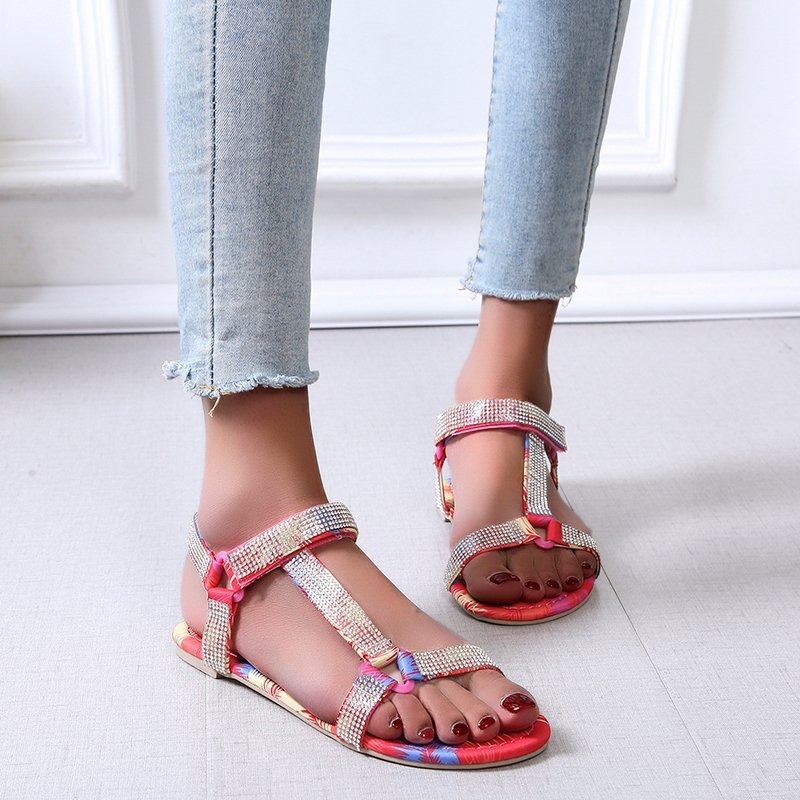 2020 New Summer Women Crystal Sandals Fashion Female Big Size Flat Mixed Colors Sandals Ladies Casual Beach Shoes, Black
2020 New Summer Women Crystal Sandals Fashion Female Big Size Flat Mixed Colors Sandals Ladies Casual Beach Shoes, Black