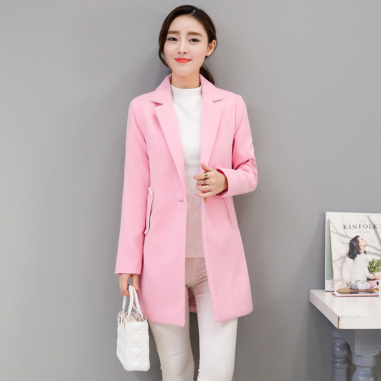 Casual Fashion Women Long Cashmer Coat Slim Long Women' Woolen Jacket Solid Pockets Single Button Coat And Jacket, Blue
Casual Fashion Women Long Cashmer Coat Slim Long Women' Woolen Jacket Solid Pockets Single Button Coat And Jacket, Blue