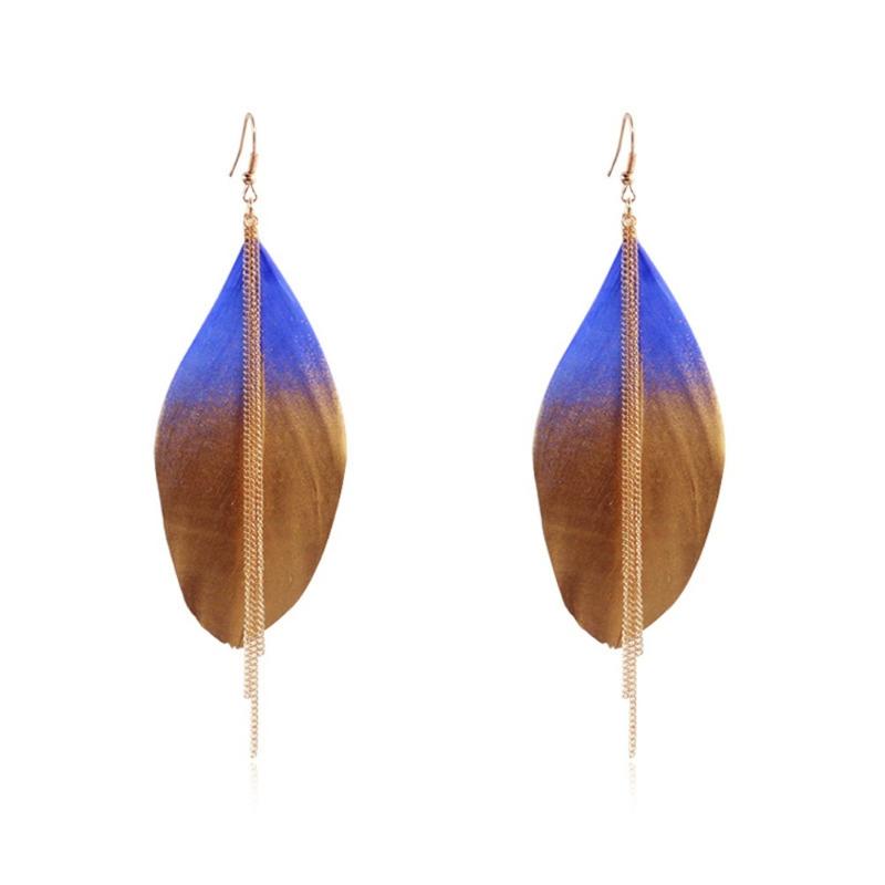 Dangle & Chandelier Creative Feather Tassel Earrings Fashion Simple Ethnic Style Summer Long For Women Boho Jewelry Aretes De Mujer
Dangle & Chandelier Creative Feather Tassel Earrings Fashion Simple Ethnic Style Summer Long For Women Boho Jewelry Aretes De Mujer