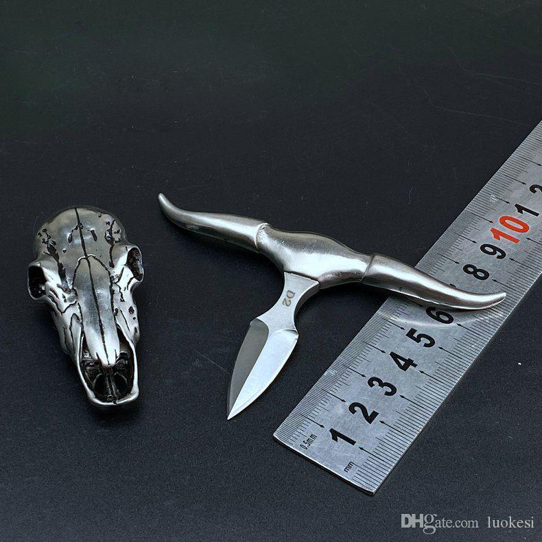New D2 blade Mini ox head tea push knife outdoor camping EDC pocket tactical Necklace survival knife BM42 BM31 BM 535 micro knife
New D2 blade Mini ox head tea push knife outdoor camping EDC pocket tactical Necklace survival knife BM42 BM31 BM 535 micro knife