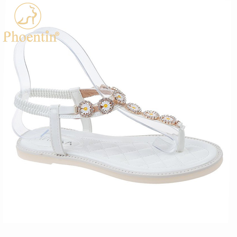Phoentin white flip flops sandals beach 2020 new arrival crystal flowers t strapy flats elastic band women's summer shoes FT1008, Green
Phoentin white flip flops sandals beach 2020 new arrival crystal flowers t strapy flats elastic band women's summer shoes FT1008, Green