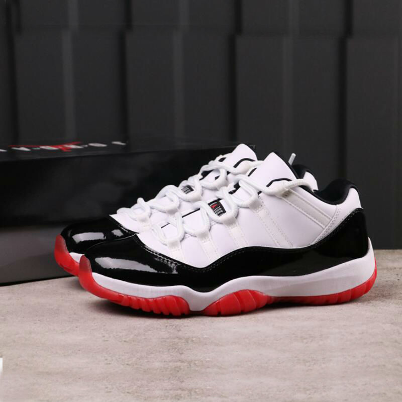 New Jumpman Low White Bred 11 11s Basketball Shoes CONCORD-BRED Mens Trainers out door Sports Sneakers us7-12
New Jumpman Low White Bred 11 11s Basketball Shoes CONCORD-BRED Mens Trainers out door Sports Sneakers us7-12