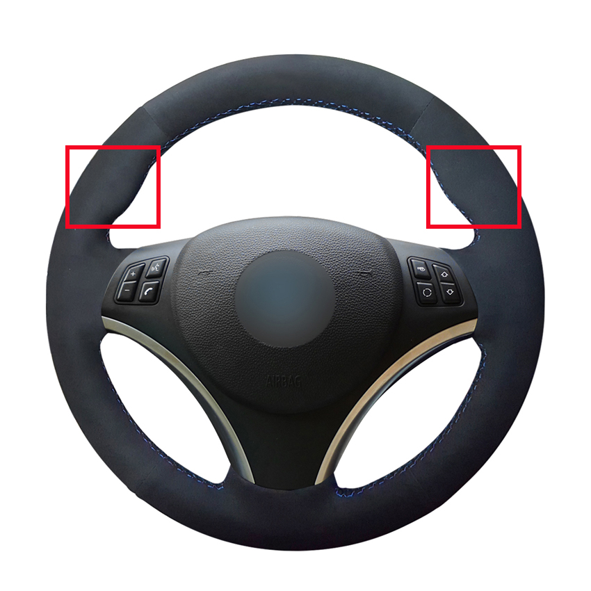 DIY Black Suede Leather Car Steering Wheel Cover for BMW E90 320i 325i 330i 335i E87 120i 130i 120d Accessories Parts
DIY Black Suede Leather Car Steering Wheel Cover for BMW E90 320i 325i 330i 335i E87 120i 130i 120d Accessories Parts
