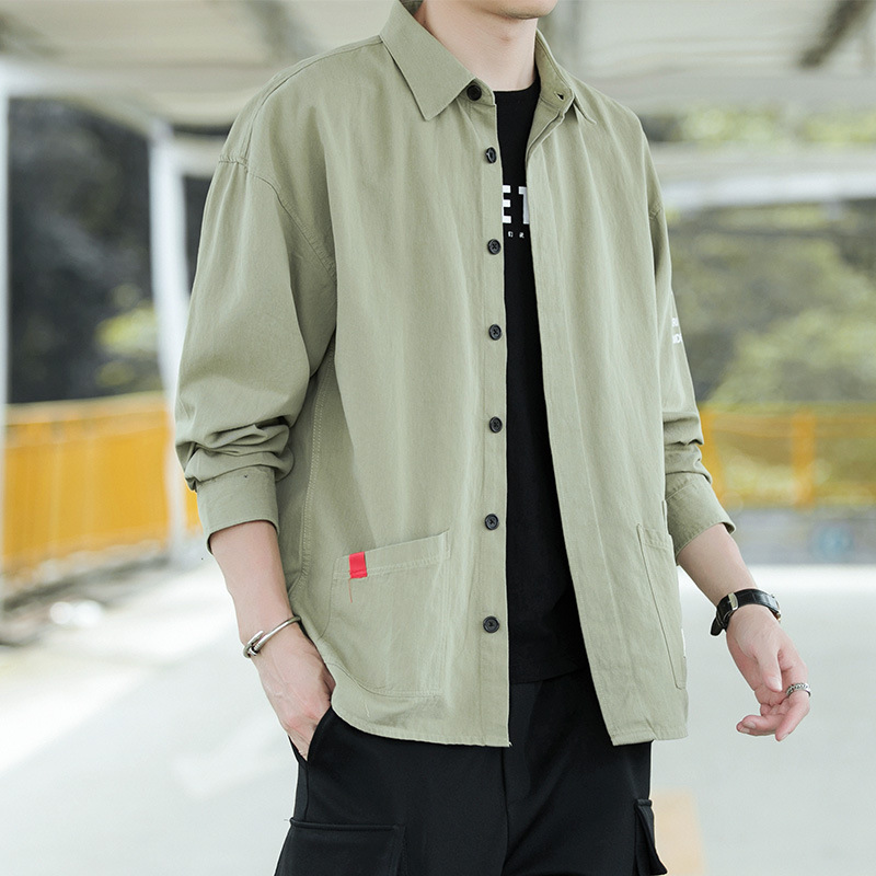 Spring 2020 men's Japanese popular logo shirt port of cotton loose long-sleeved casual shirt tooling students wind, See chart
Spring 2020 men's Japanese popular logo shirt port of cotton loose long-sleeved casual shirt tooling students wind, See chart