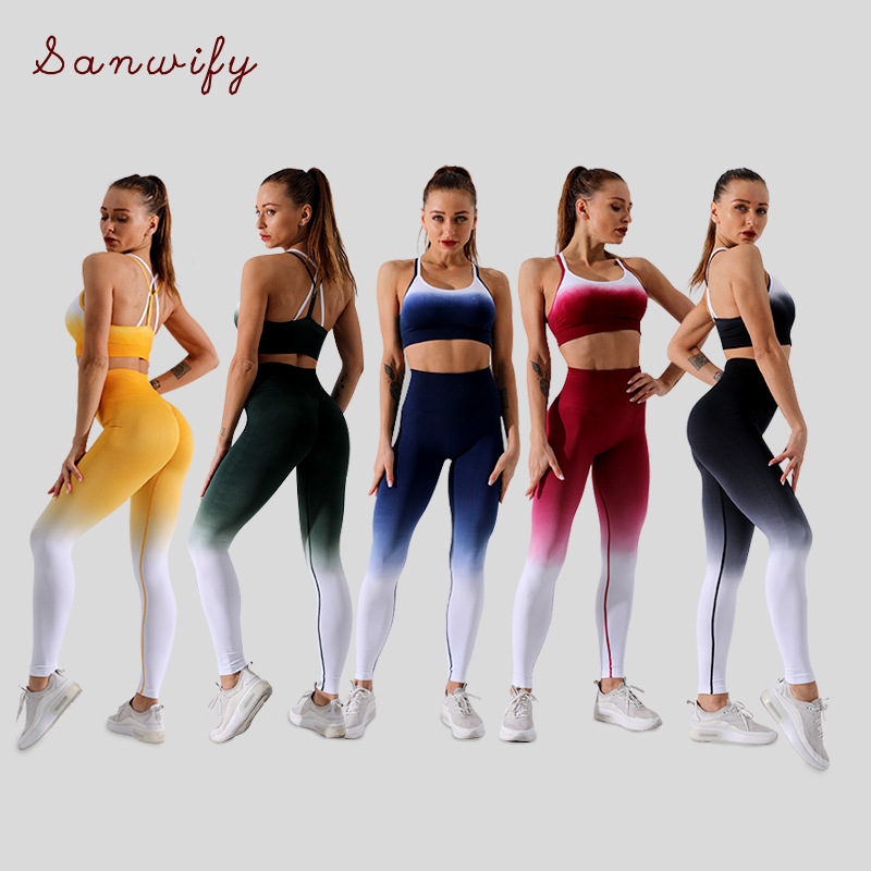 New 2 Pieces Yoga Set Sports Bra Leggings Women Gym Set Clothes Seamless Workout Fitness Sportswear Fitness Sports Suit, Black
New 2 Pieces Yoga Set Sports Bra Leggings Women Gym Set Clothes Seamless Workout Fitness Sportswear Fitness Sports Suit, Black