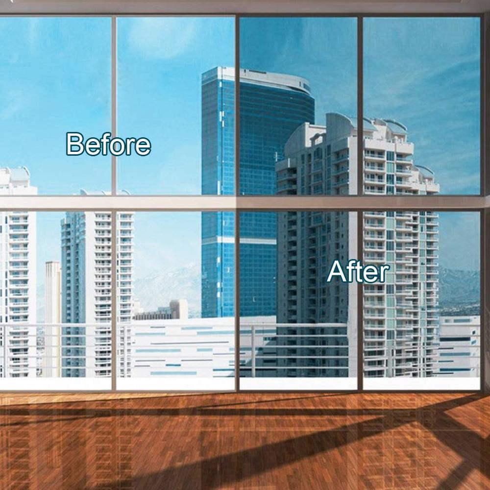Window Privacy Film Sun Blocking Mirror Reflective Tint One Way Heat Control Anti UV Window Stickers for Home and Office8376112