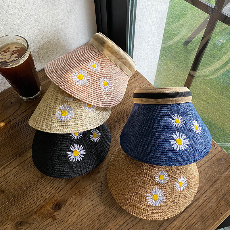 Summer Daisy Top Visor Straw Hat Travel Korean Style Tide Net Flowers Small Fresh Japanese Sun Beach Female Red, Black
Summer Daisy Top Visor Straw Hat Travel Korean Style Tide Net Flowers Small Fresh Japanese Sun Beach Female Red, Black
