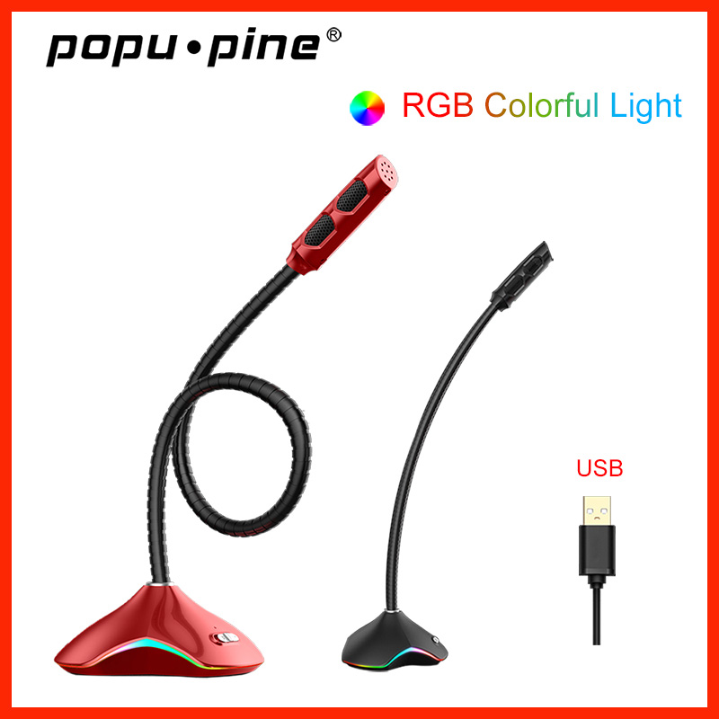 PopuPine Computer Microphone 360° Adjust Speech Microphone Gaming Chatting USB Desktop PC Laptop
PopuPine Computer Microphone 360° Adjust Speech Microphone Gaming Chatting USB Desktop PC Laptop