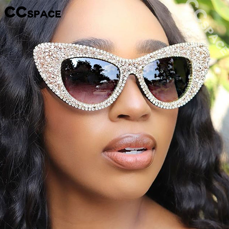 47369 Cat Eye Diamond Big Frame Luxury Sunglasses Men Women Fashion Shades UV400 Vintage Glasses
47369 Cat Eye Diamond Big Frame Luxury Sunglasses Men Women Fashion Shades UV400 Vintage Glasses