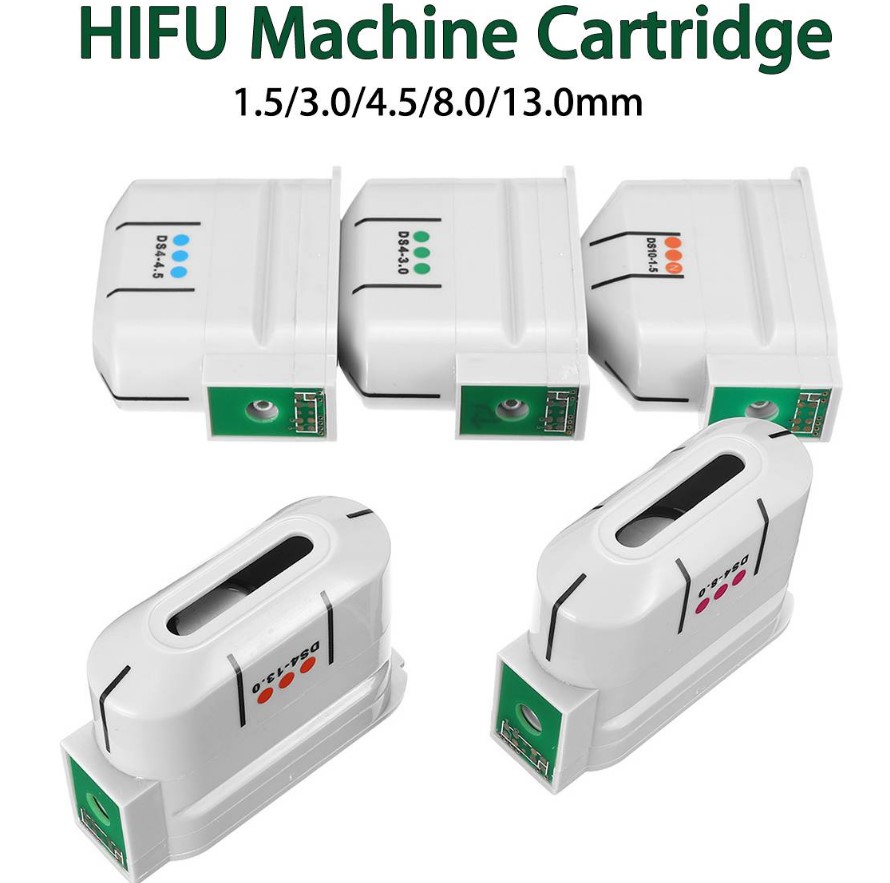 kinds of size for the hifu cartridge tips 1.50mm 3.0mm 4.50mm 8.0mm 10.0mm 16.0mm 18.0mm with 10000 shot 200000 shots