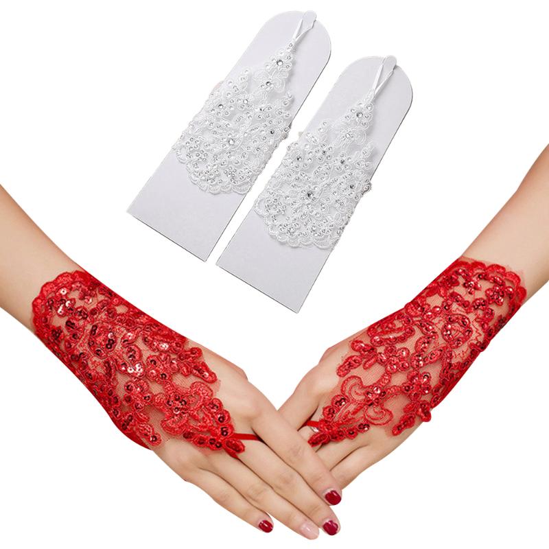 1Pair Fashion Gloves Elegant Solid Floral Beaded Lace Fingerless Short Gloves Party Evening Dress Accessories
1Pair Fashion Gloves Elegant Solid Floral Beaded Lace Fingerless Short Gloves Party Evening Dress Accessories